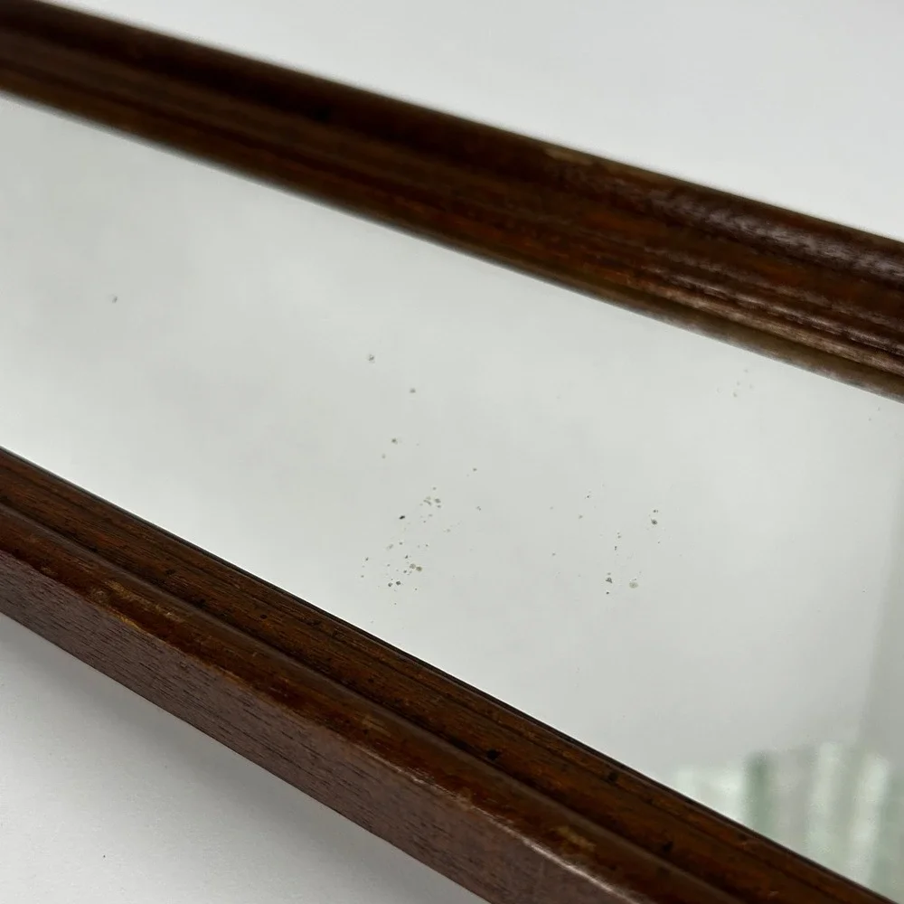 Transart Industries Mirror Set Brown 5pc Wood Frame Vintage, See Measurements